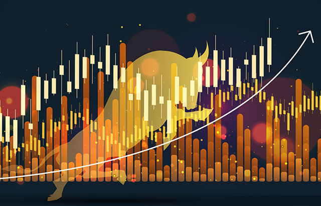 Stock Market, Concept of stock market exchange or financial technology background